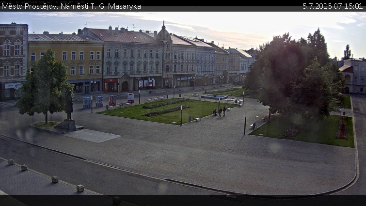 Město Prostějov - Náměstí T. G. Masaryka - 5.7.2025 v 07:15 Město Prostějov - Náměstí T. G. Masaryka - 5.7.2025 v 07:15
