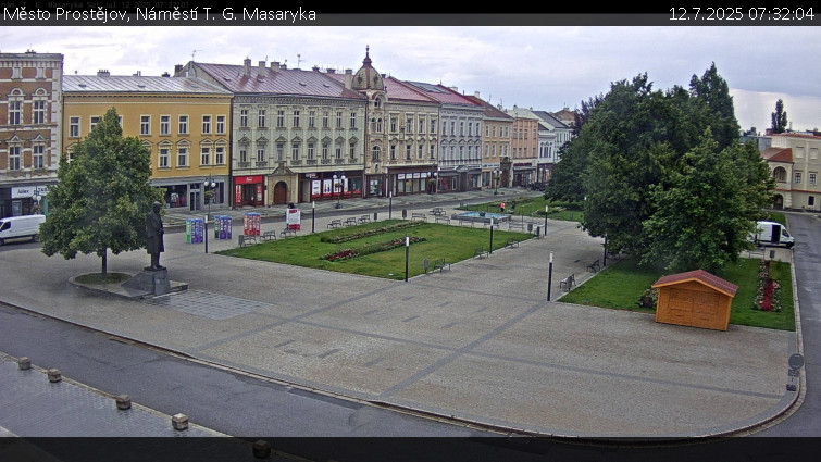 Město Prostějov - Náměstí T. G. Masaryka - 12.7.2025 v 07:32 Město Prostějov - Náměstí T. G. Masaryka - 12.7.2025 v 07:32