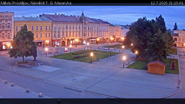Město Prostějov - Náměstí T. G. Masaryka - 12.7.2025 v 21:15 Město Prostějov - Náměstí T. G. Masaryka - 12.7.2025 v 21:15