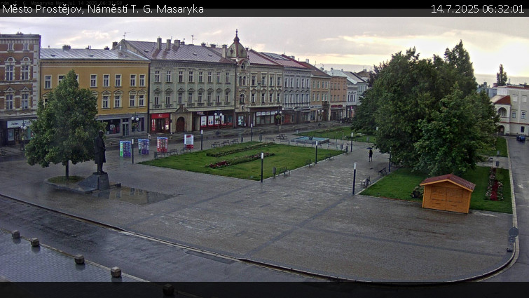 Město Prostějov - Náměstí T. G. Masaryka - 14.7.2025 v 06:32 Město Prostějov - Náměstí T. G. Masaryka - 14.7.2025 v 06:32