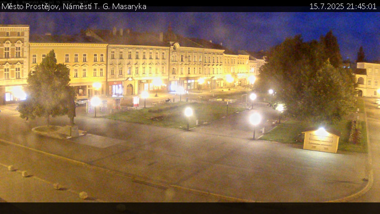 Město Prostějov - Náměstí T. G. Masaryka - 15.7.2025 v 21:45 Město Prostějov - Náměstí T. G. Masaryka - 15.7.2025 v 21:45