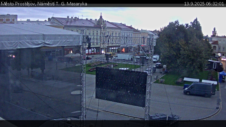 Město Prostějov - Náměstí T. G. Masaryka - 13.9.2025 v 06:32 Město Prostějov - Náměstí T. G. Masaryka - 13.9.2025 v 06:32