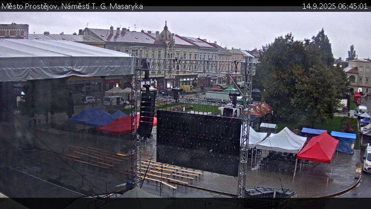 Město Prostějov - Náměstí T. G. Masaryka - 14.9.2025 v 06:45 Město Prostějov - Náměstí T. G. Masaryka - 14.9.2025 v 06:45