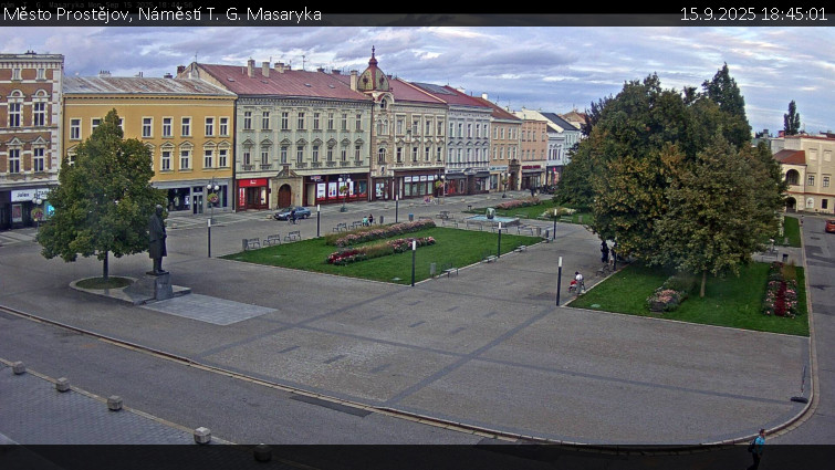 Město Prostějov - Náměstí T. G. Masaryka - 15.9.2025 v 18:45 Město Prostějov - Náměstí T. G. Masaryka - 15.9.2025 v 18:45