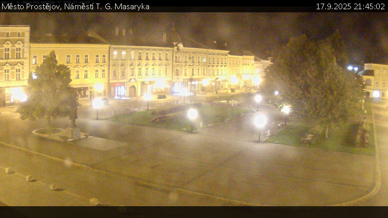 Město Prostějov - Náměstí T. G. Masaryka - 17.9.2025 v 21:45