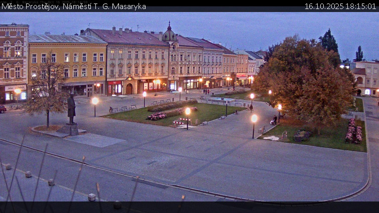 Město Prostějov - Náměstí T. G. Masaryka - 16.10.2025 v 18:15 Město Prostějov - Náměstí T. G. Masaryka - 16.10.2025 v 18:15