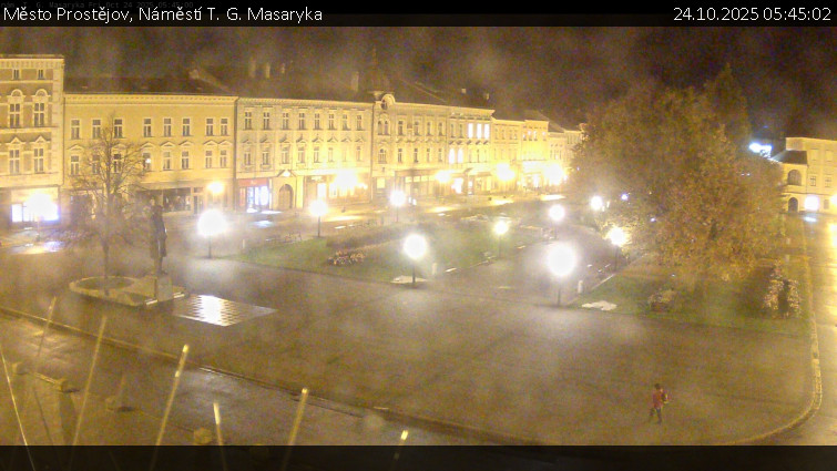 Město Prostějov - Náměstí T. G. Masaryka - 24.10.2025 v 05:45 Město Prostějov - Náměstí T. G. Masaryka - 24.10.2025 v 05:45
