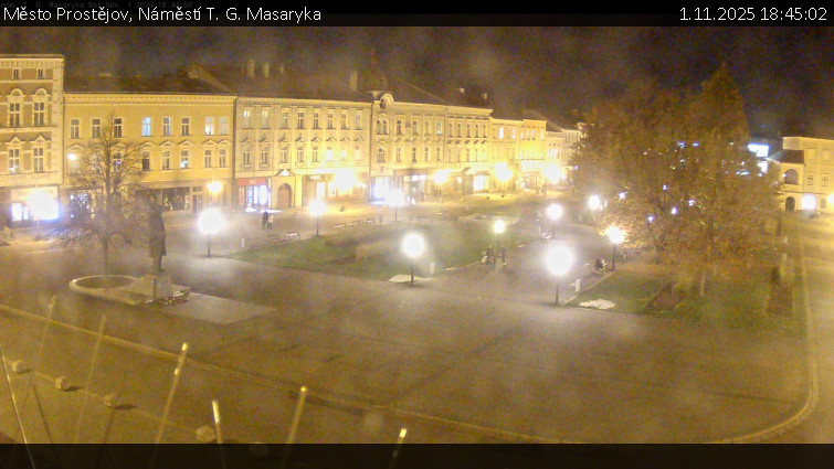 Město Prostějov - Náměstí T. G. Masaryka - 1.11.2025 v 18:45 Město Prostějov - Náměstí T. G. Masaryka - 1.11.2025 v 18:45