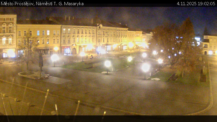 Město Prostějov - Náměstí T. G. Masaryka - 4.11.2025 v 19:02
