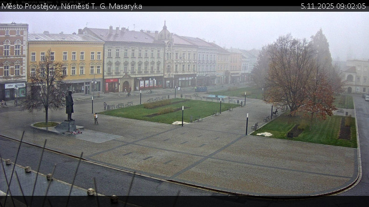 Město Prostějov - Náměstí T. G. Masaryka - 5.11.2025 v 09:02