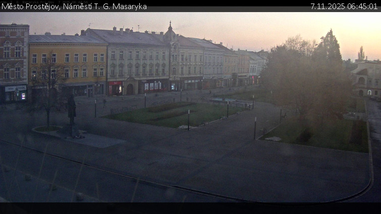 Město Prostějov - Náměstí T. G. Masaryka - 7.11.2025 v 06:45