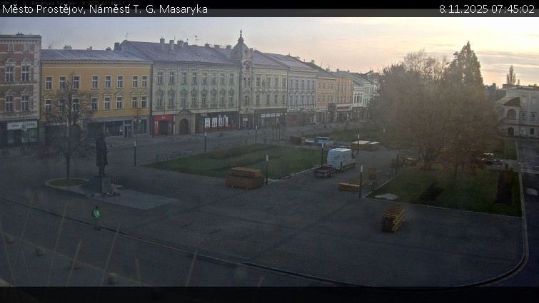 Město Prostějov - Náměstí T. G. Masaryka - 8.11.2025 v 07:45