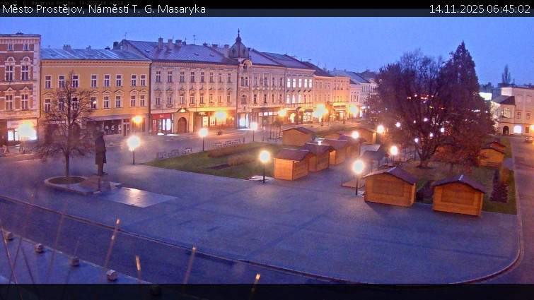 Město Prostějov - Náměstí T. G. Masaryka - 14.11.2025 v 06:45