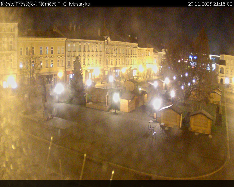 Město Prostějov - Náměstí T. G. Masaryka - 20.11.2025 v 21:15