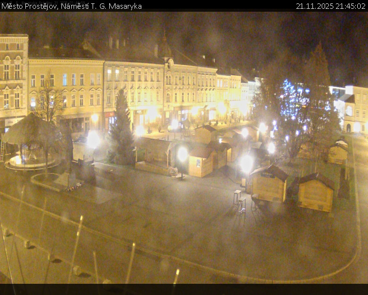 Město Prostějov - Náměstí T. G. Masaryka - 21.11.2025 v 21:45