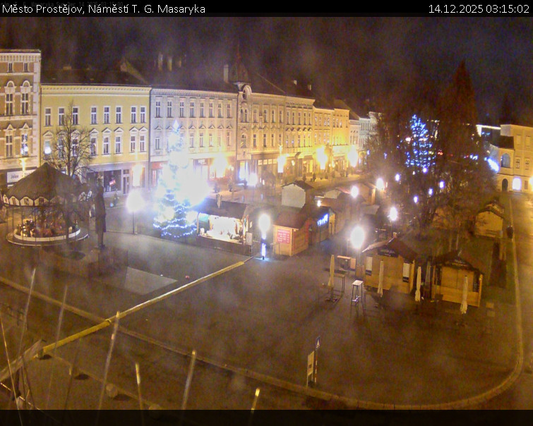 Město Prostějov - Náměstí T. G. Masaryka - 14.12.2025 v 03:15