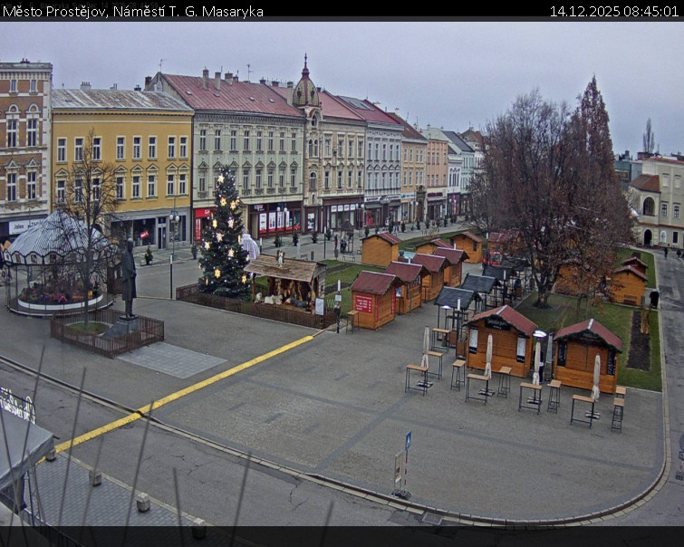 Město Prostějov - Náměstí T. G. Masaryka - 14.12.2025 v 08:45