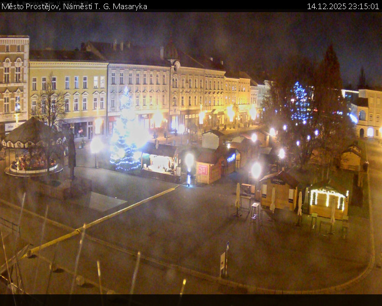 Město Prostějov - Náměstí T. G. Masaryka - 14.12.2025 v 23:15