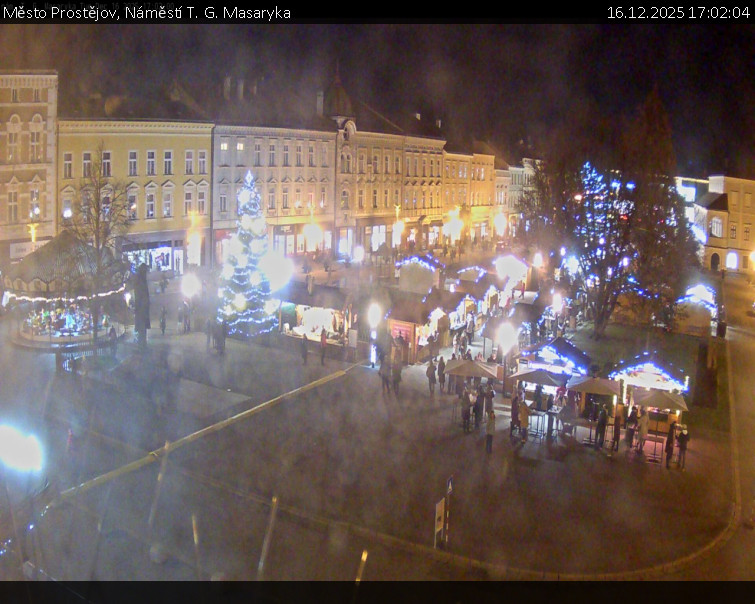 Město Prostějov - Náměstí T. G. Masaryka - 16.12.2025 v 17:02