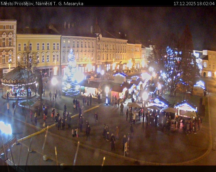 Město Prostějov - Náměstí T. G. Masaryka - 17.12.2025 v 18:02