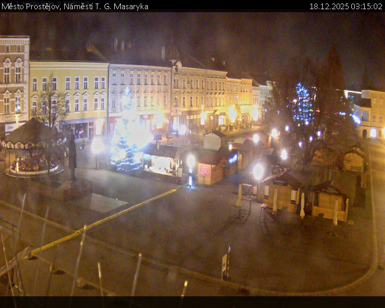 Město Prostějov - Náměstí T. G. Masaryka - 18.12.2025 v 03:15