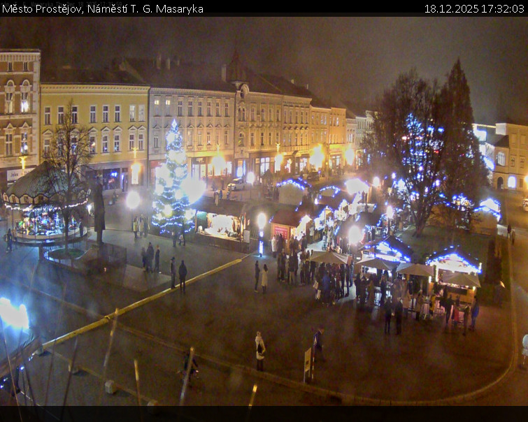 Město Prostějov - Náměstí T. G. Masaryka - 18.12.2025 v 17:32