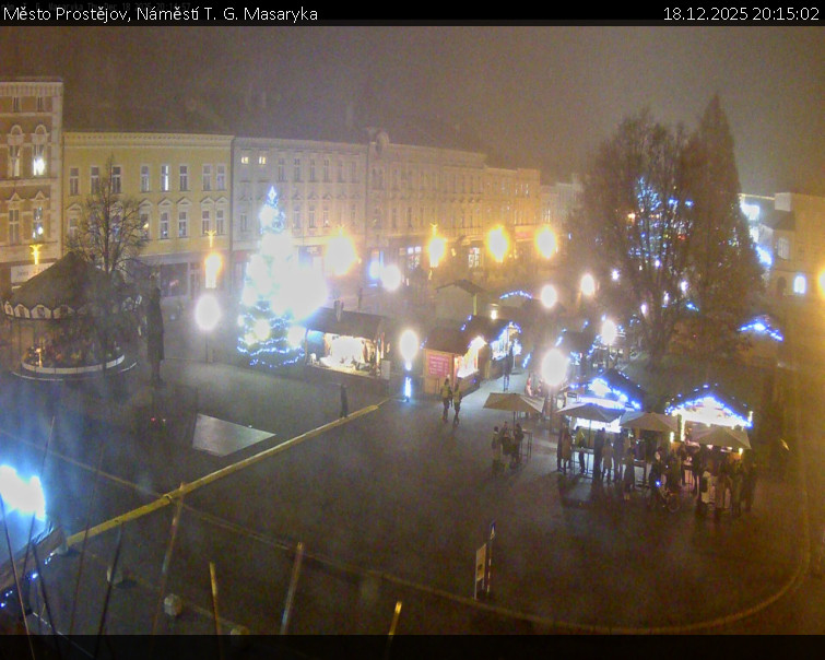 Město Prostějov - Náměstí T. G. Masaryka - 18.12.2025 v 20:15