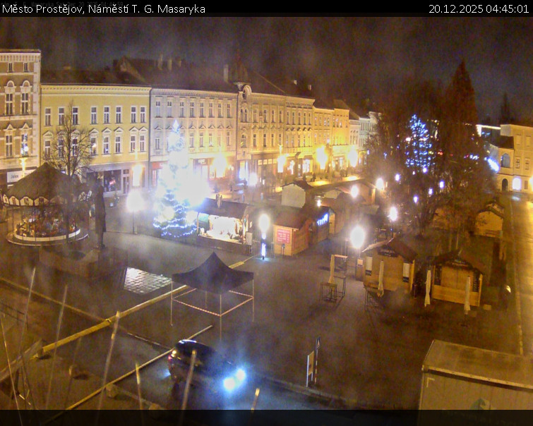 Město Prostějov - Náměstí T. G. Masaryka - 20.12.2025 v 04:45