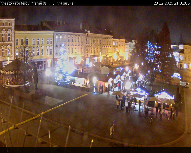 Město Prostějov - Náměstí T. G. Masaryka - 20.12.2025 v 21:02