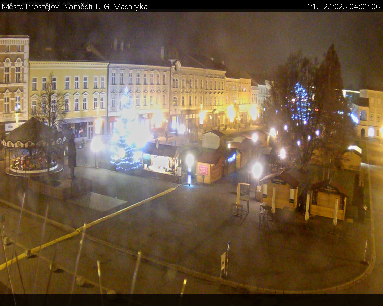 Město Prostějov - Náměstí T. G. Masaryka - 21.12.2025 v 04:02