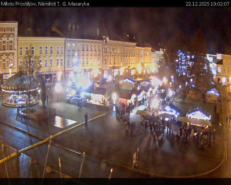 Město Prostějov - Náměstí T. G. Masaryka - 22.12.2025 v 19:02