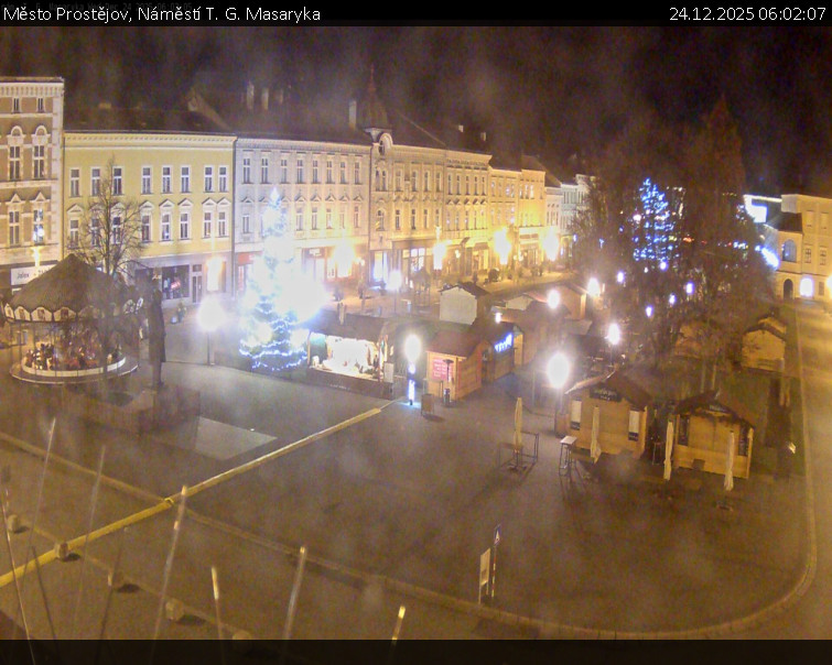 Město Prostějov - Náměstí T. G. Masaryka - 24.12.2025 v 06:02