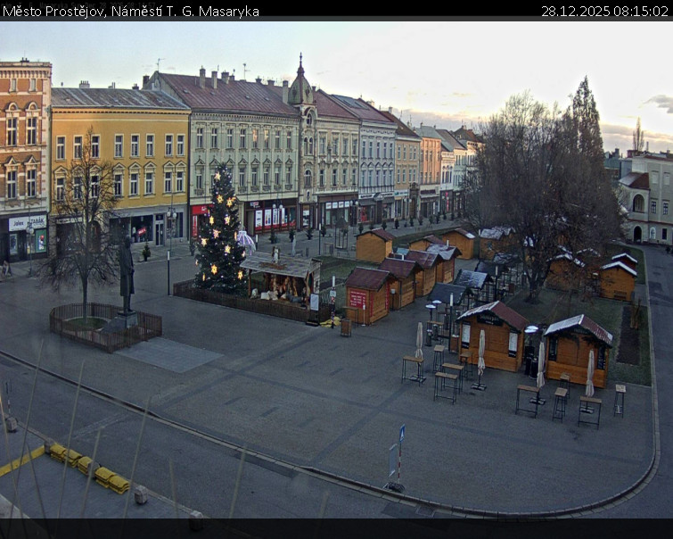 Město Prostějov - Náměstí T. G. Masaryka - 28.12.2025 v 08:15