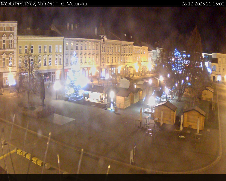 Město Prostějov - Náměstí T. G. Masaryka - 28.12.2025 v 21:15