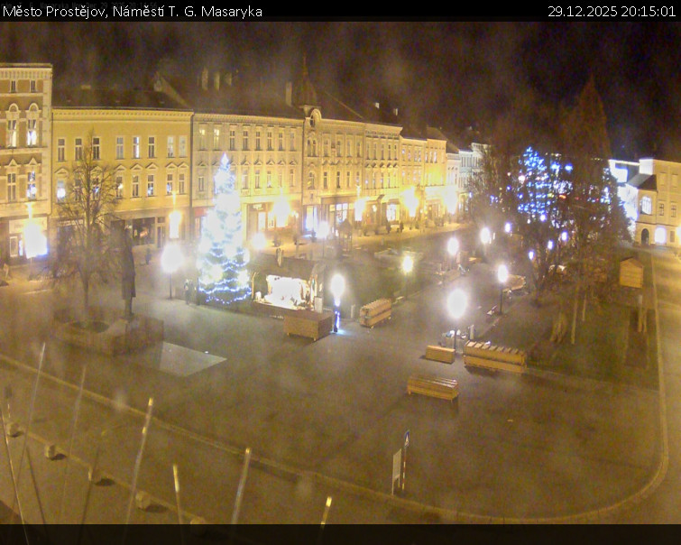 Město Prostějov - Náměstí T. G. Masaryka - 29.12.2025 v 20:15