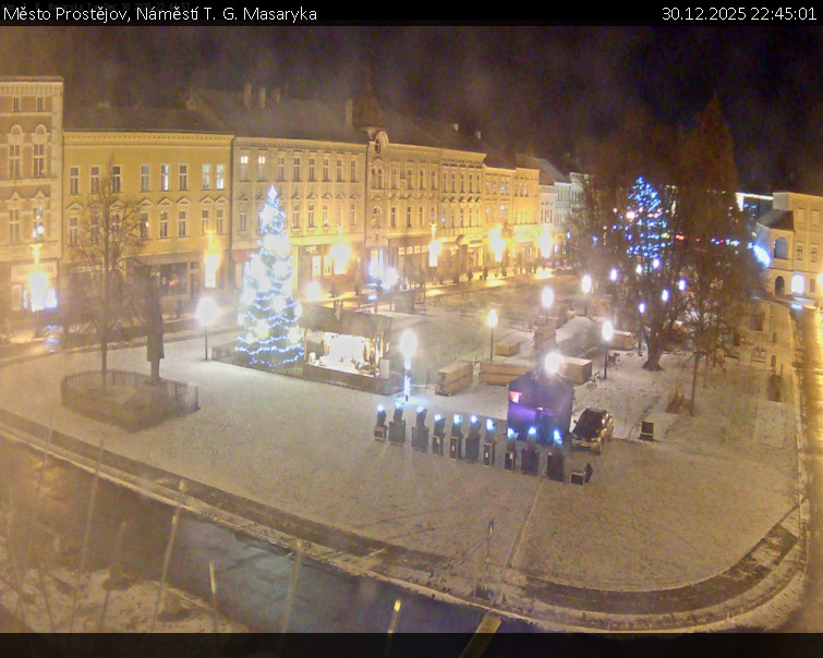 Město Prostějov - Náměstí T. G. Masaryka - 30.12.2025 v 22:45