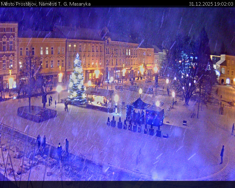 Město Prostějov - Náměstí T. G. Masaryka - 31.12.2025 v 19:02