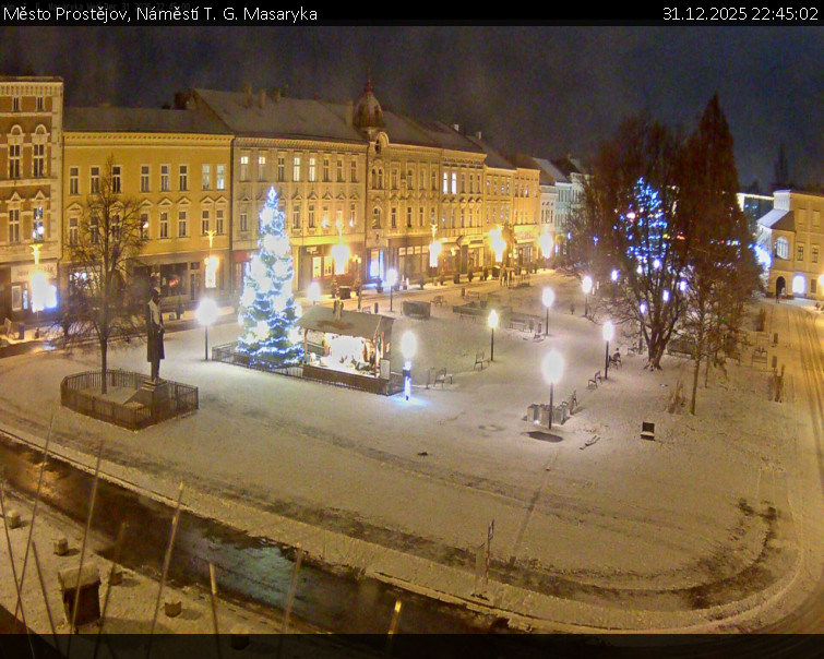 Město Prostějov - Náměstí T. G. Masaryka - 31.12.2025 v 22:45