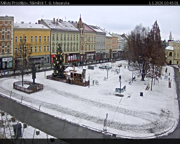 Město Prostějov - Náměstí T. G. Masaryka - 1.1.2026 v 10:45