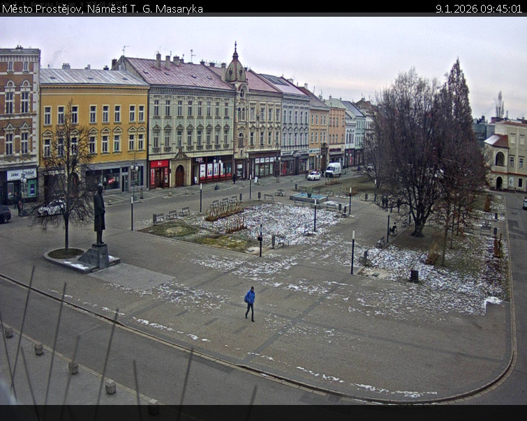 Město Prostějov - Náměstí T. G. Masaryka - 9.1.2026 v 09:45