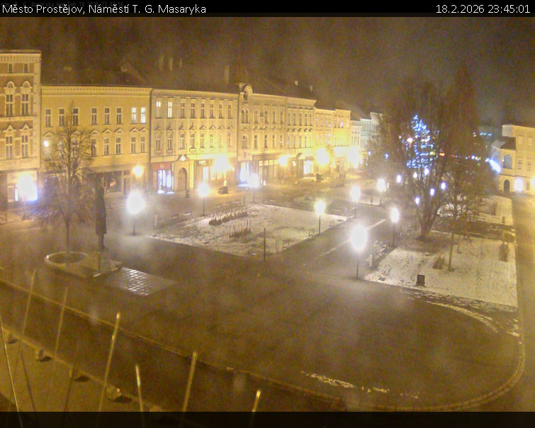 Město Prostějov - Náměstí T. G. Masaryka - 18.2.2026 v 23:45