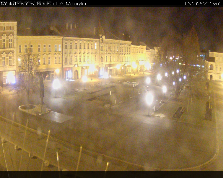 Město Prostějov - Náměstí T. G. Masaryka - 1.3.2026 v 22:15