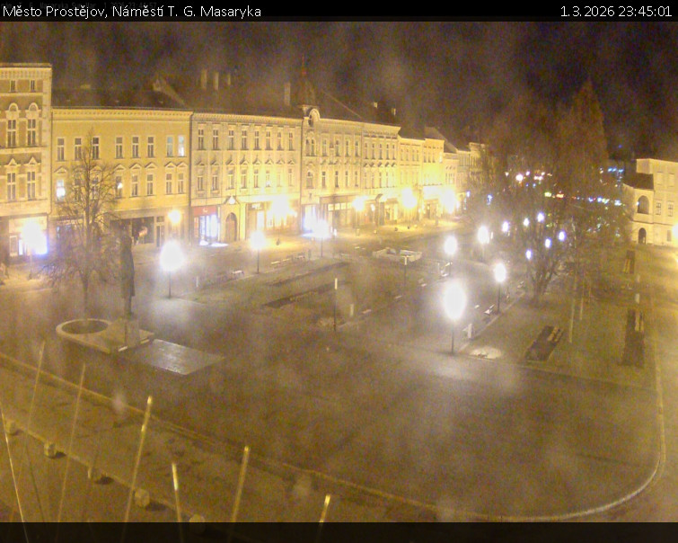 Město Prostějov - Náměstí T. G. Masaryka - 1.3.2026 v 23:45