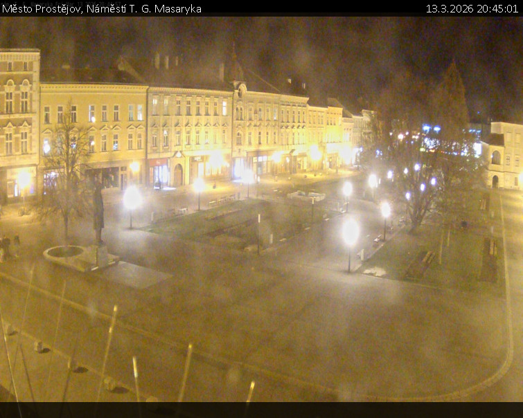 Město Prostějov - Náměstí T. G. Masaryka - 13.3.2026 v 20:45