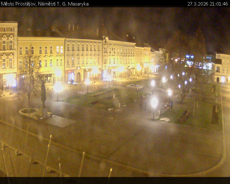 Město Prostějov - Náměstí T. G. Masaryka - 27.3.2026 v 21:01