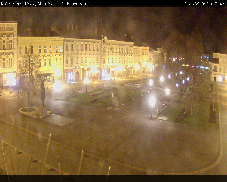 Město Prostějov - Náměstí T. G. Masaryka - 28.3.2026 v 00:01