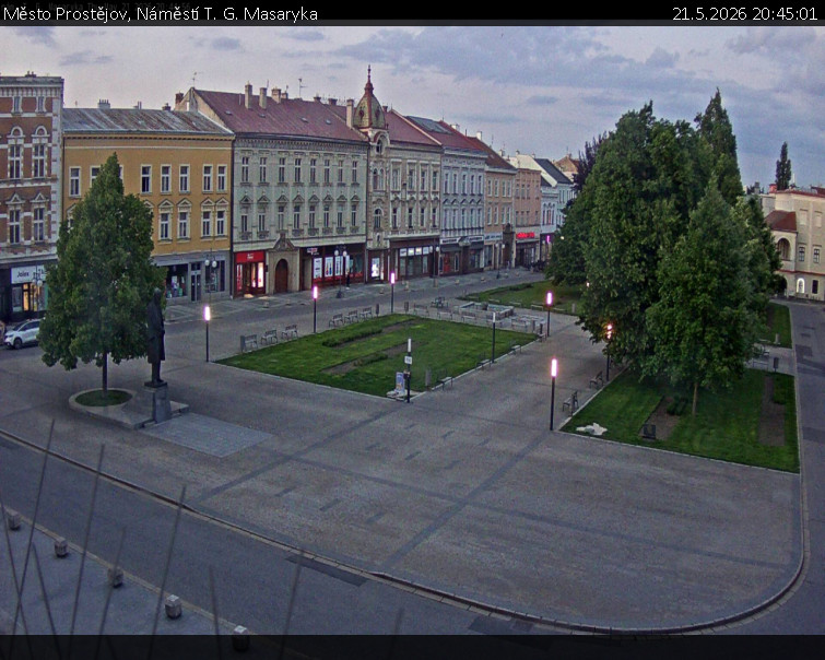Město Prostějov - Náměstí T. G. Masaryka - 21.5.2026 v 20:45