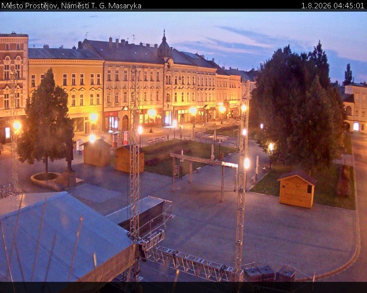 Město Prostějov - Náměstí T. G. Masaryka - 1.8.2026 v 04:45