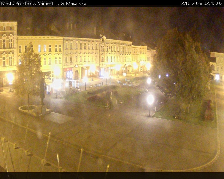 Město Prostějov - Náměstí T. G. Masaryka - 3.10.2026 v 03:45