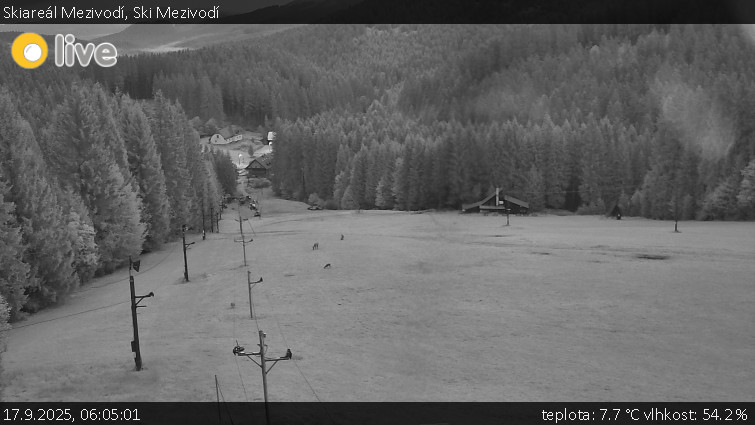 Skiareál Mezivodí - Ski Mezivodí - 17.9.2025 v 06:05 Skiareál Mezivodí - Ski Mezivodí - 17.9.2025 v 06:05